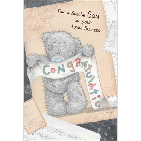 Special Son on Your Exam Success Me To You Bear Card £2.40
